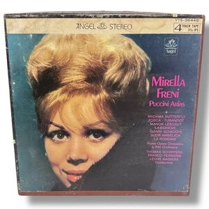 Reel To Reel Mirella Freni Puccini Arias  Angel Records 4 Track Stereo Music VTG